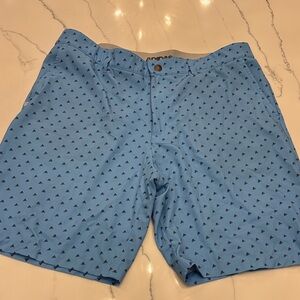 Adidas Blue Patterned Men's golf Shorts